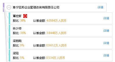 南宁亚邦企业管理咨询有限责任公司